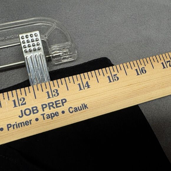 St John Sport By Marie Gray Pants Size 8 Black Straight Suede Feel Quiet Luxury - Picture 6 of 9